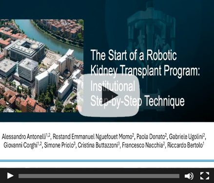 The Start of a Robotic Kidney Transplant Program: Institutional Step-by-Step Technique